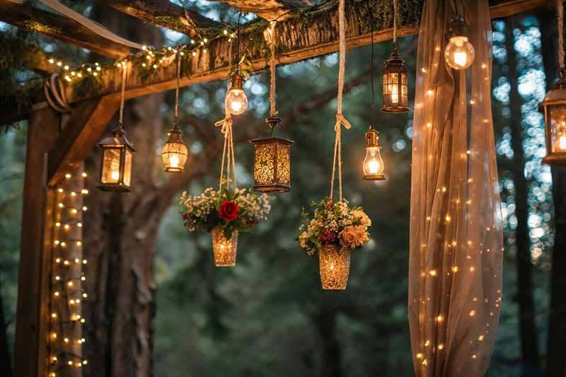 نورپردازی فضای سبز